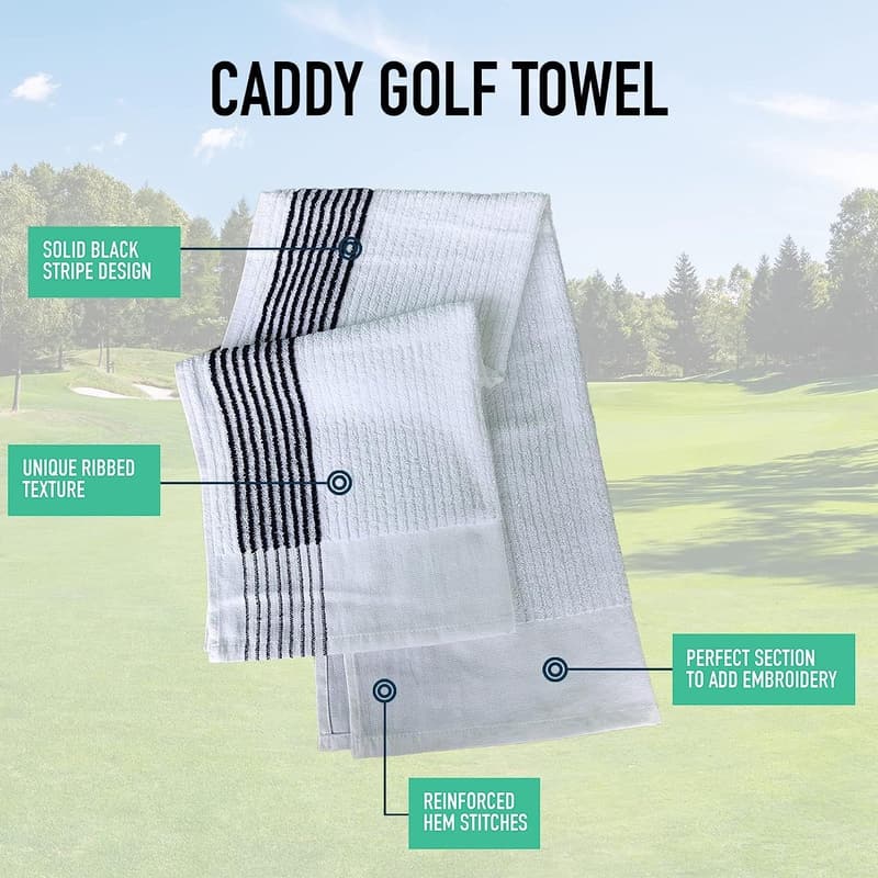 Extra-Large Golf Towel - Premium Soft Cotton, 22” x 44”