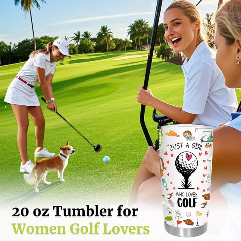 Golfing Essentials for Women – 20 oz Travel Tumbler