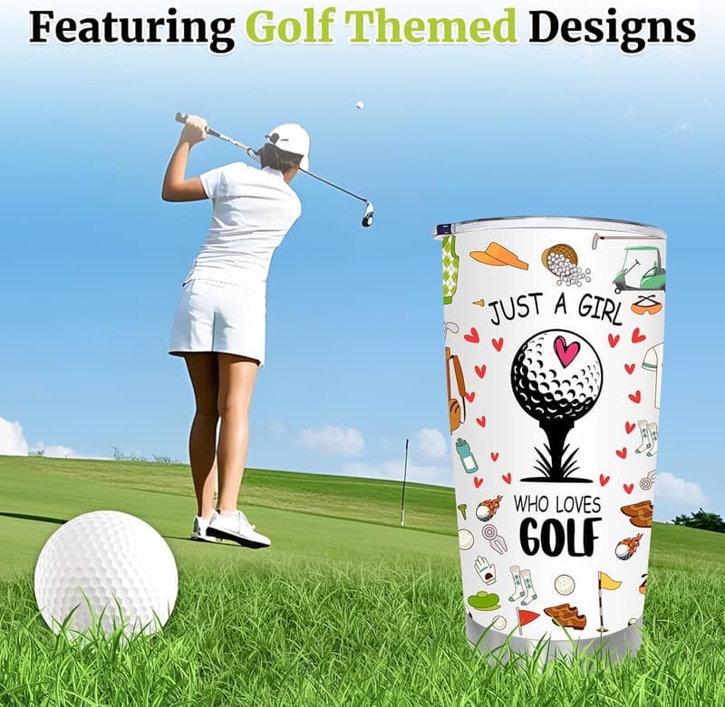 Golfing Essentials for Women – 20 oz Travel Tumbler