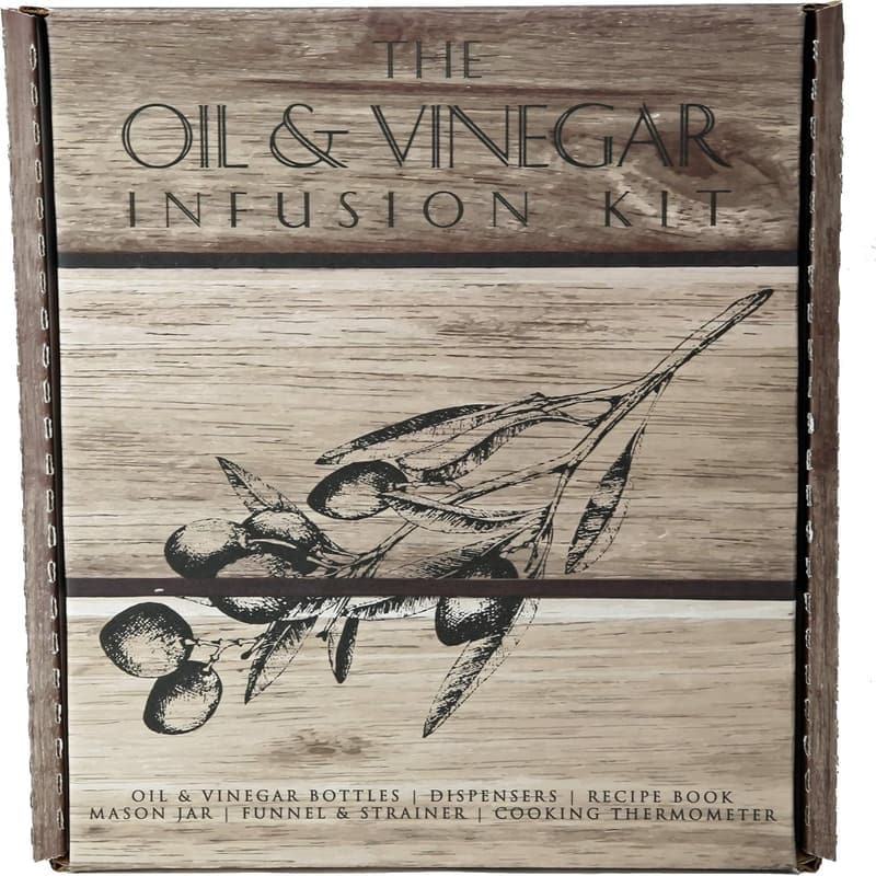 Olive Oil & Vinegar Infusion Kit with Glass Bottles & Recipes