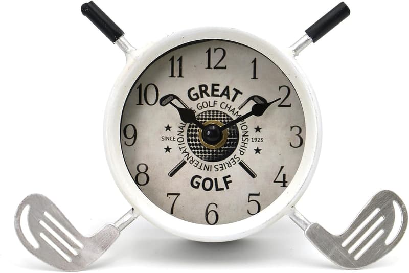 Golf Desk Clock for Men – Unique Accessory for Golf Lovers