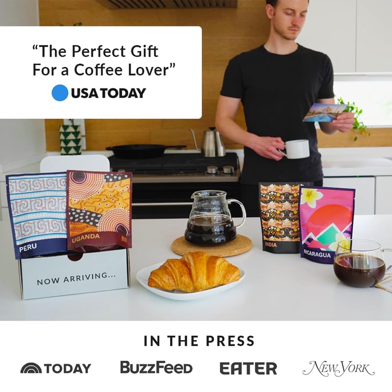 Gourmet Coffee Discovery Set - 4-Pack Single Origin Sampler