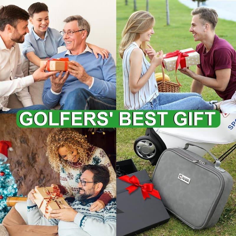 Golf Accessories Gift Set with Luxury Carrying Case for Golfers