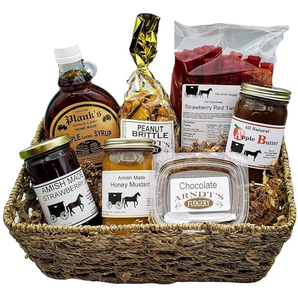 Amish Gift Basket - Assorted Gourmet Treats