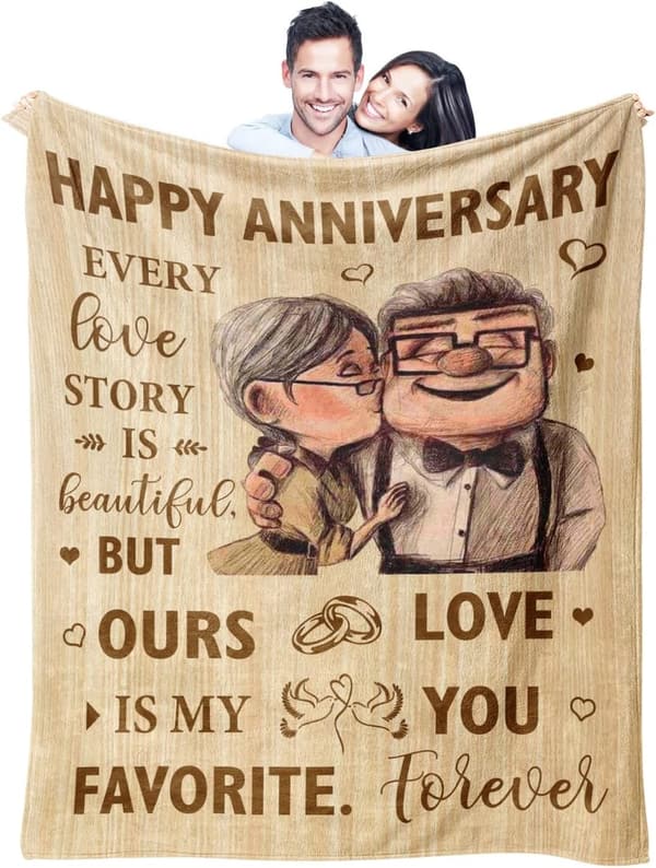 Anniversary Blanket Gift for Couples - 60