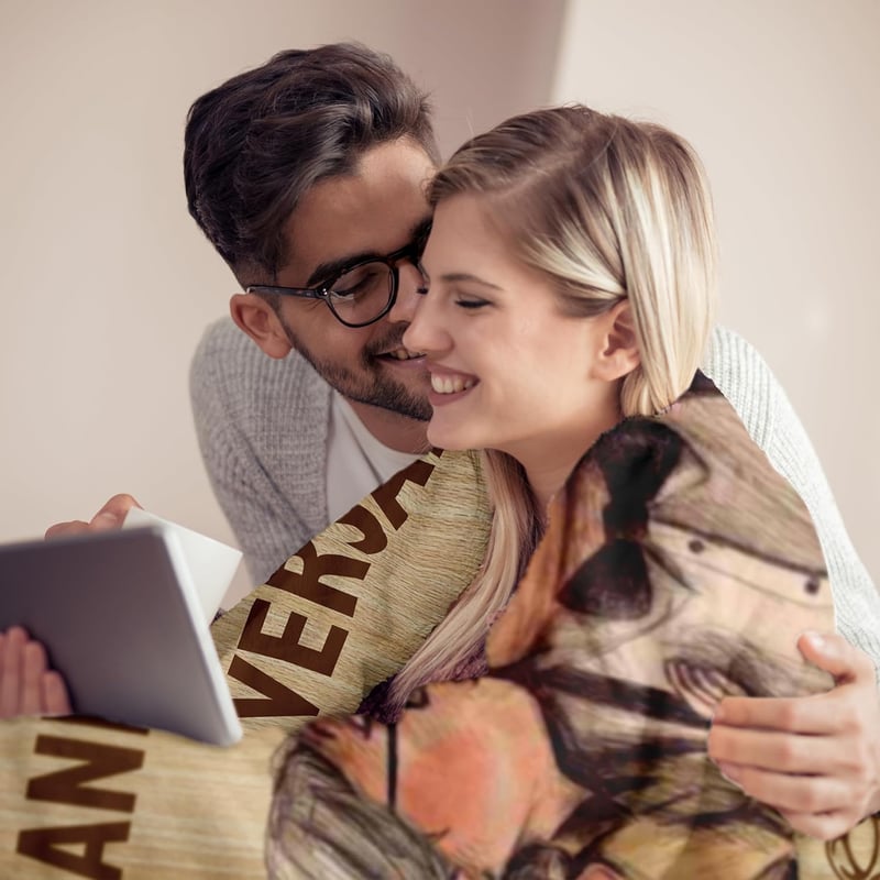 Anniversary Blanket Gift for Couples - 60