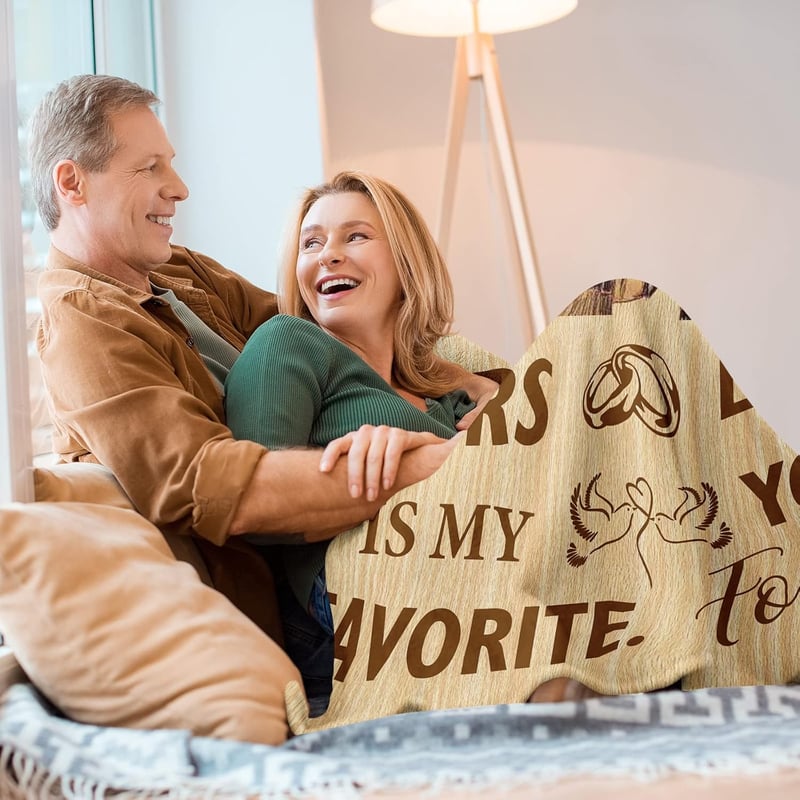 Anniversary Blanket Gift for Couples - 60