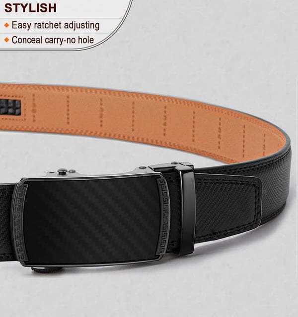 Men's Slide Ratchet Belt - Adjustable & Trim-to-Fit