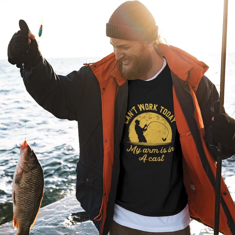 Funny Fishing T-Shirt for Men - 