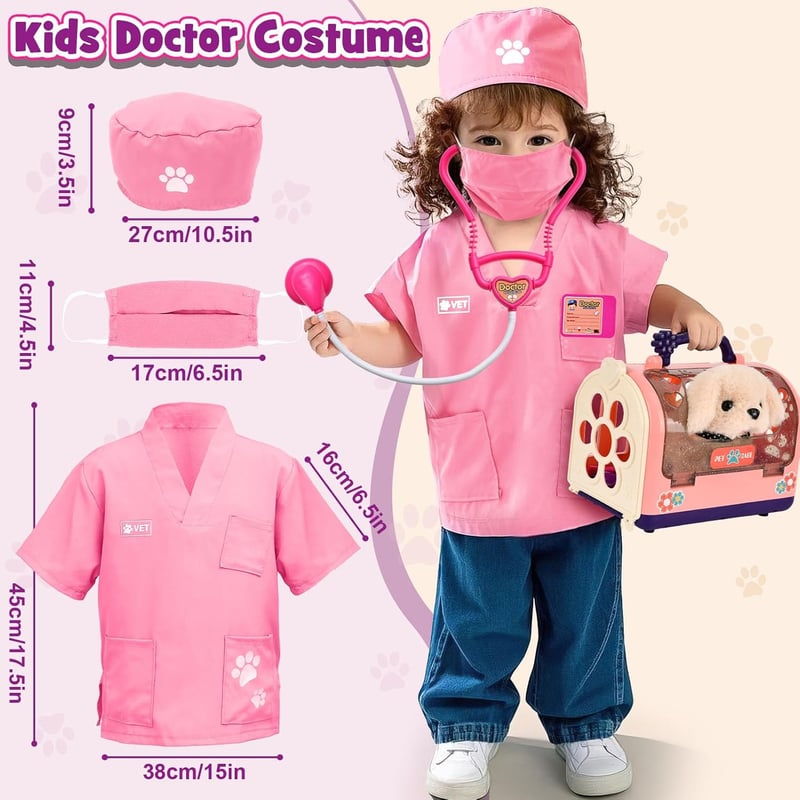 Electric Interactive Dog Vet Kit for Kids Ages 3-8