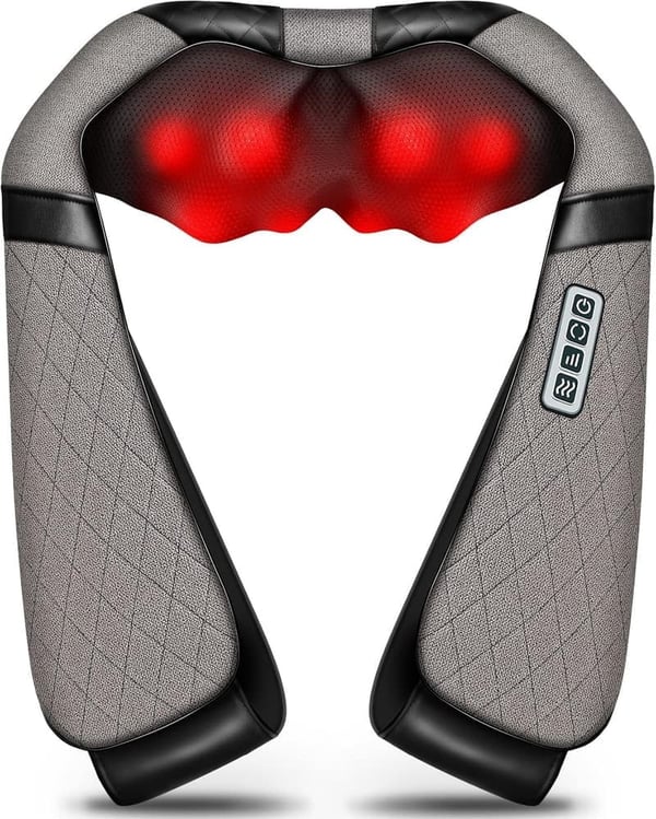Shiatsu Electric Neck & Back Massager Pillow with Heat