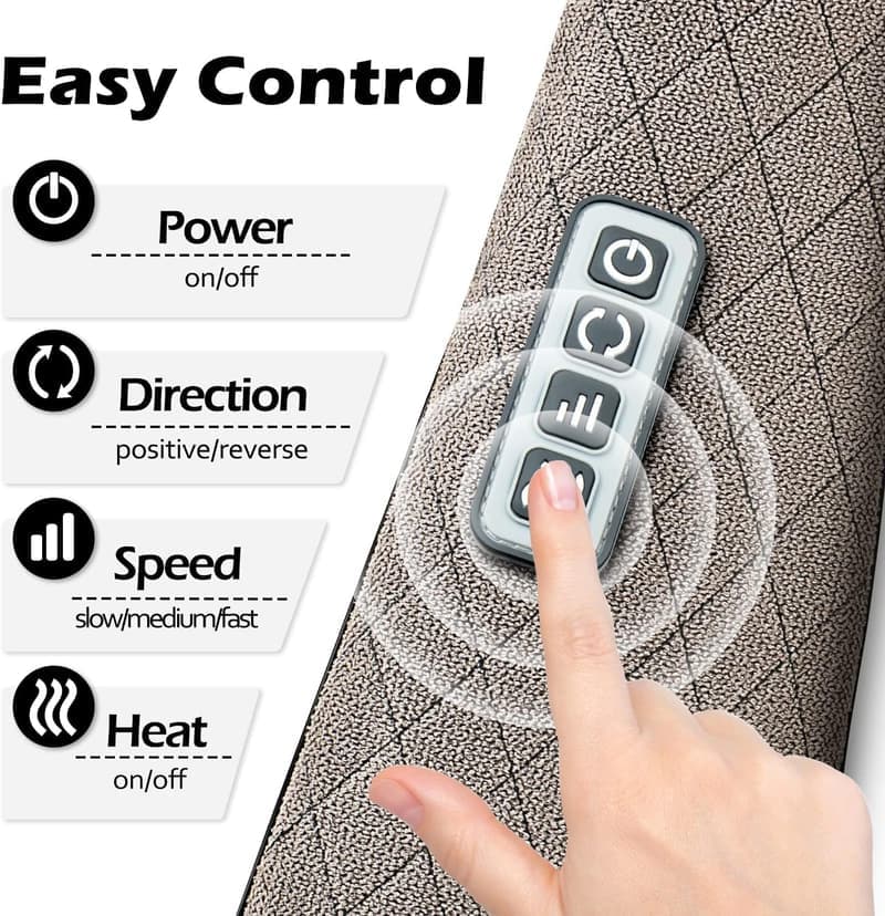 Shiatsu Electric Neck & Back Massager Pillow with Heat