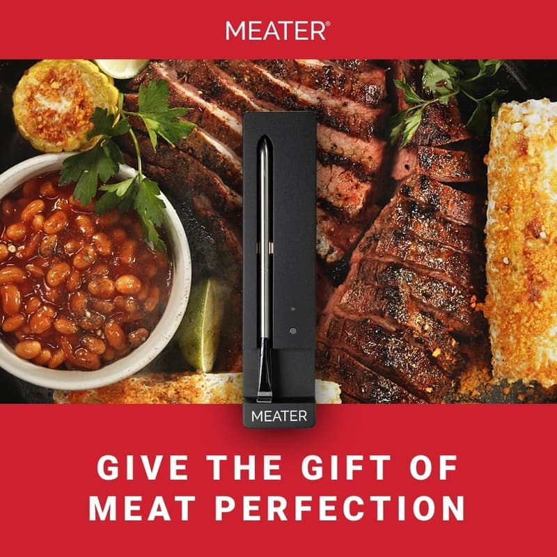 Smart Bluetooth Meat Thermometer with Dual Sensors & Guided Cook