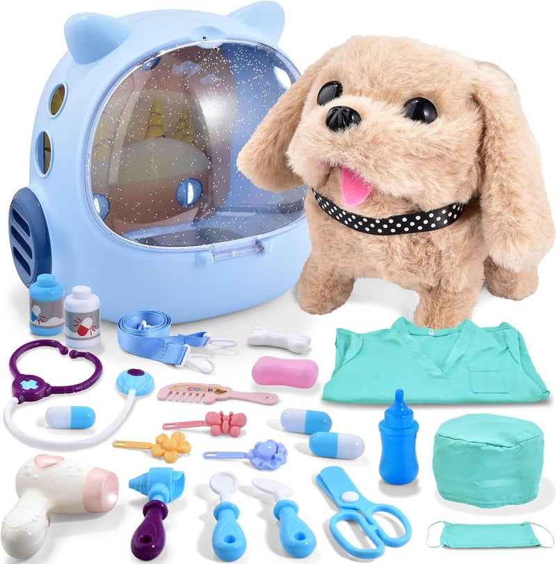 Toddler Doctor Playset with 25 Pieces - Vet Kit for Ages 1-5