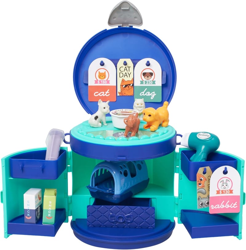 Kids Veterinarian Playset - Durable Plastic Vet Kit for Toddlers