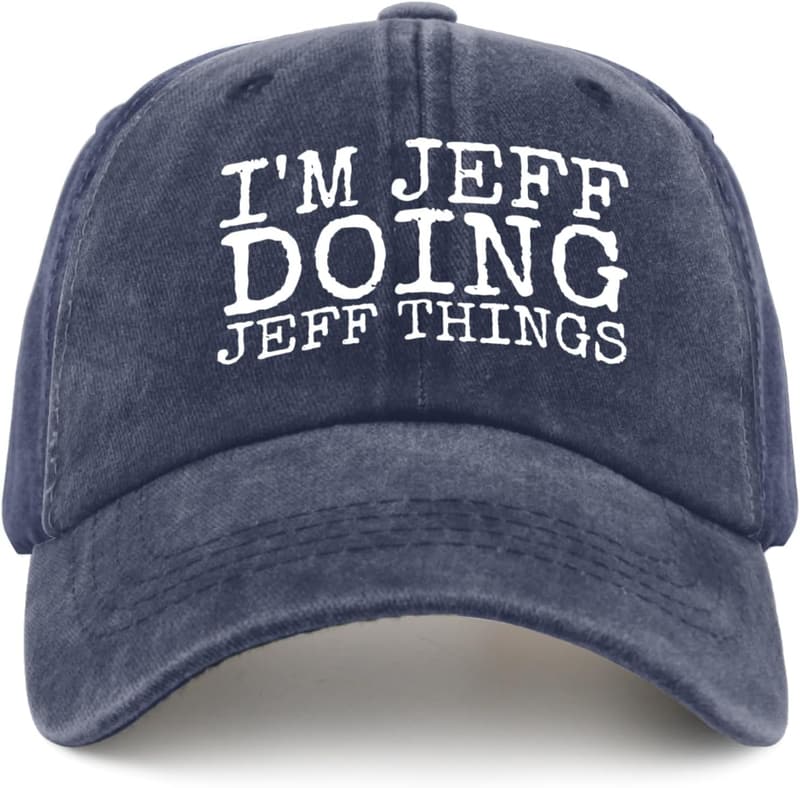 Father's Day Fitted Hat for Men – Jeff Doing Jeff Things