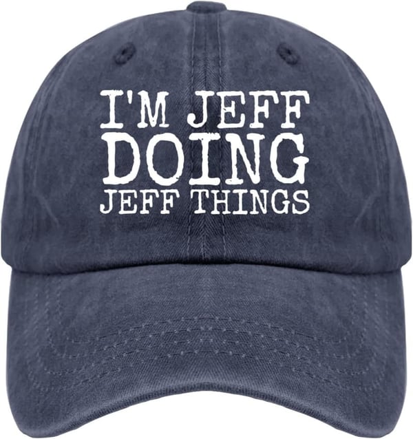 Father's Day Fitted Hat for Men – Jeff Doing Jeff Things
