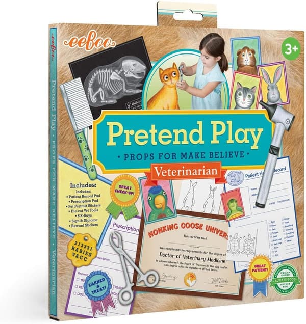 Veterinarian Pretend Play Set for Creative Imagination, Ages 3+