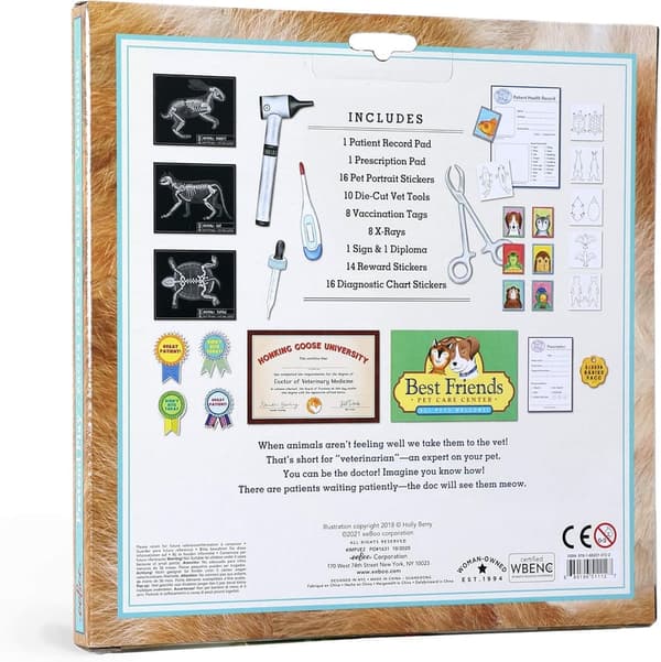 Veterinarian Pretend Play Set for Creative Imagination, Ages 3+