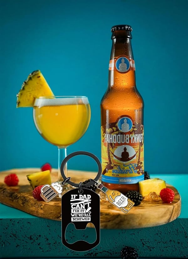 Funny Keychain Gift for Dad from Daughter or Wife