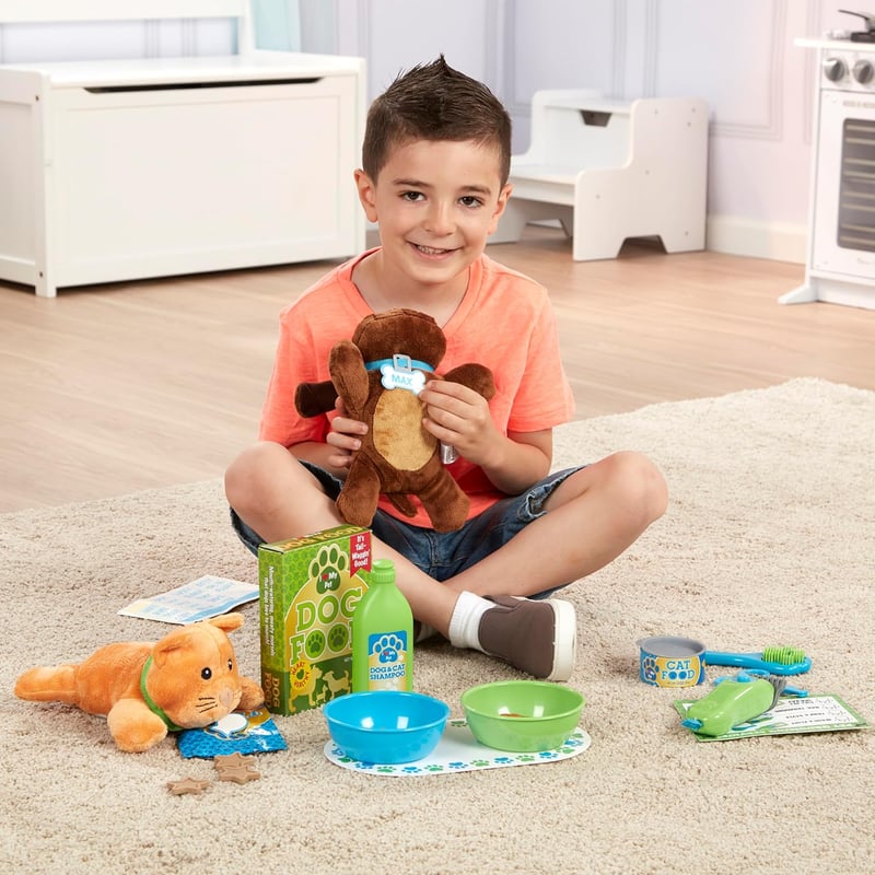 Kids' Pet Care Play Set - Feeding & Grooming Vet Toy