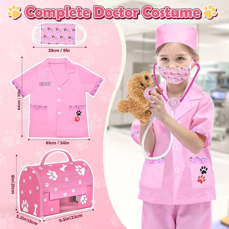 Interactive Toy Dog Vet Doctor Set for Kids, Christmas Gift