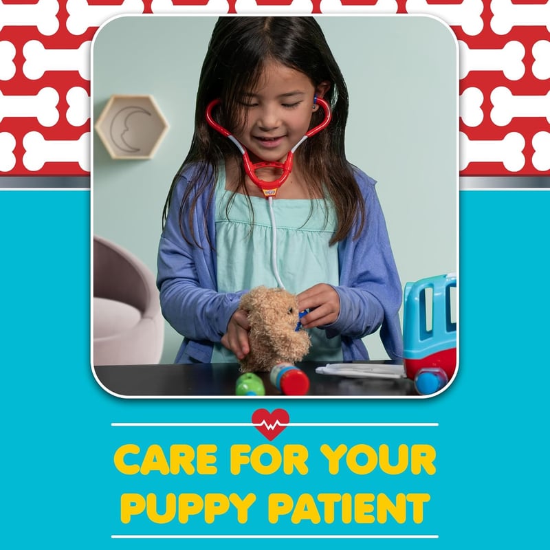 Play Vet Set with Puppy and Doctor Tools - Ages 3+