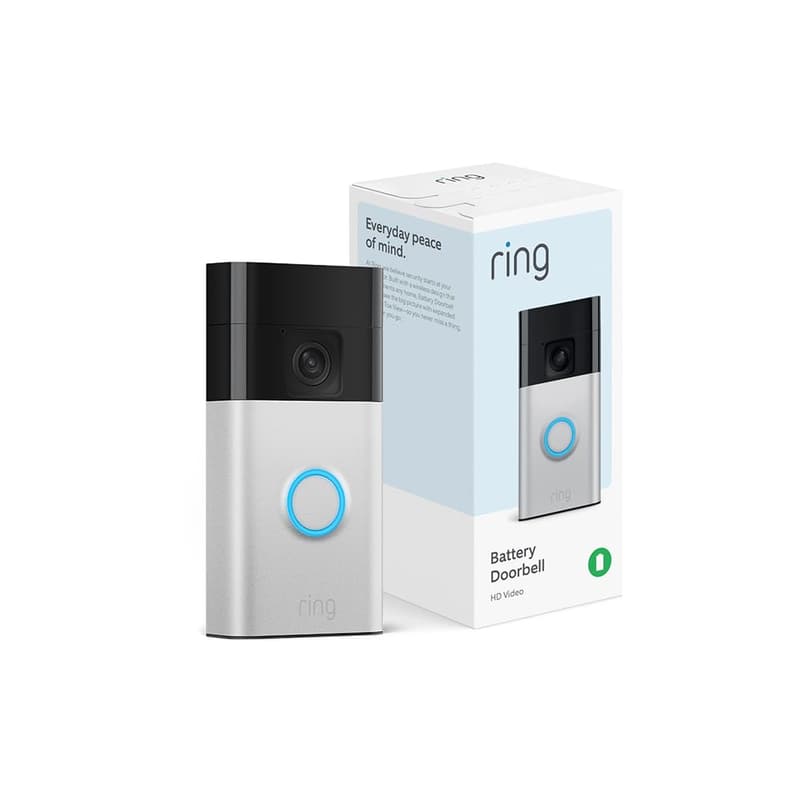 Ring Battery Doorbell with HD Video, Two-Way Talk & Alerts