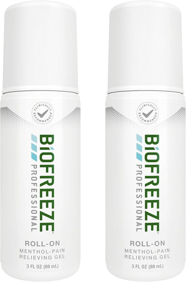 Biofreeze Professional Strength Pain Relief Roll-On, 2 Pack