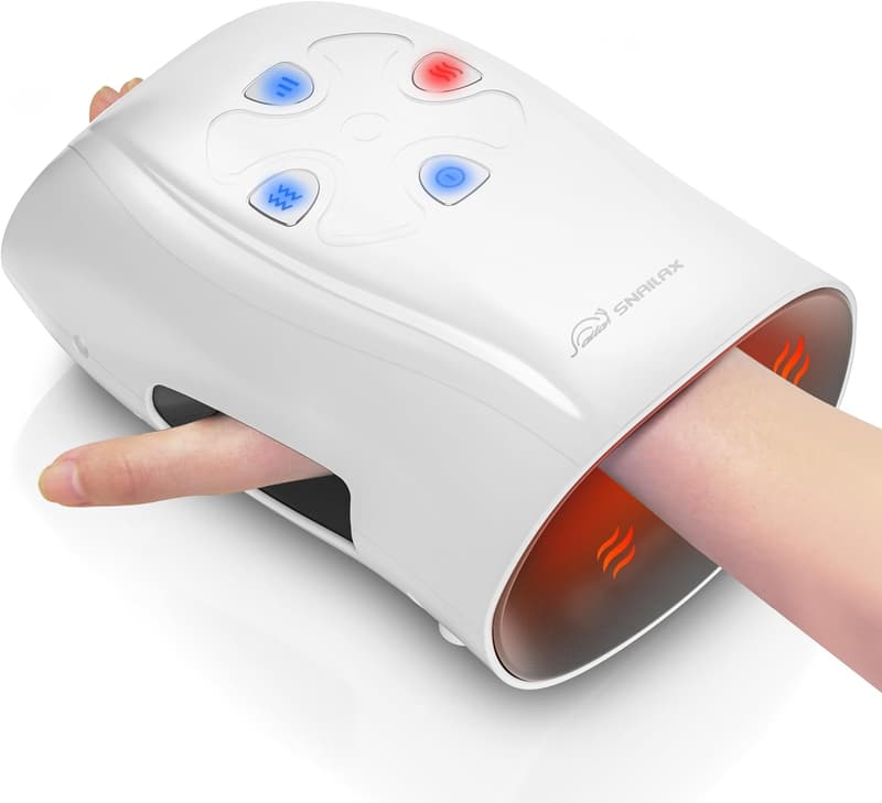 Cordless Hand Massager with Heat & Vibration - Rechargeable Gift