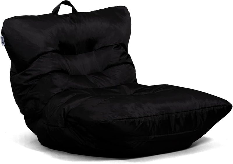 Black Roma Bean Bag Chair, 3ft Durable Smartmax Fabric
