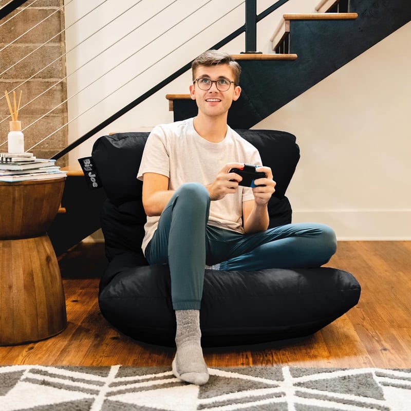 Black Roma Bean Bag Chair, 3ft Durable Smartmax Fabric