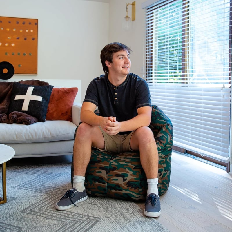 Milano Smartmax Green Camo Beanbag Chair