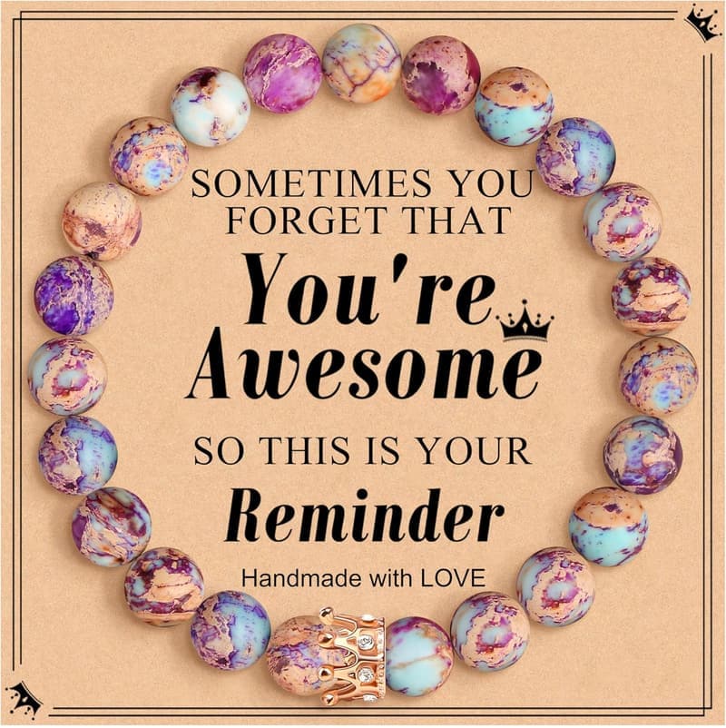 Friendship Gifts for Women - Healing Stone Crown for Birthdays