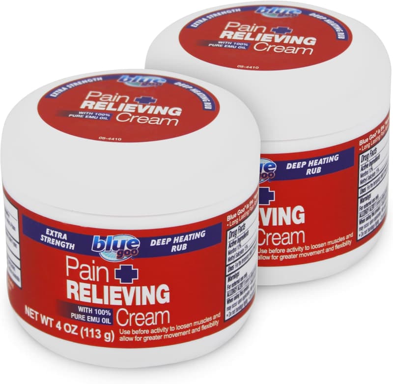 Maximum Strength Pain Relief Cream with 100% Pure Emu Oil - 4 oz (2 Pack)