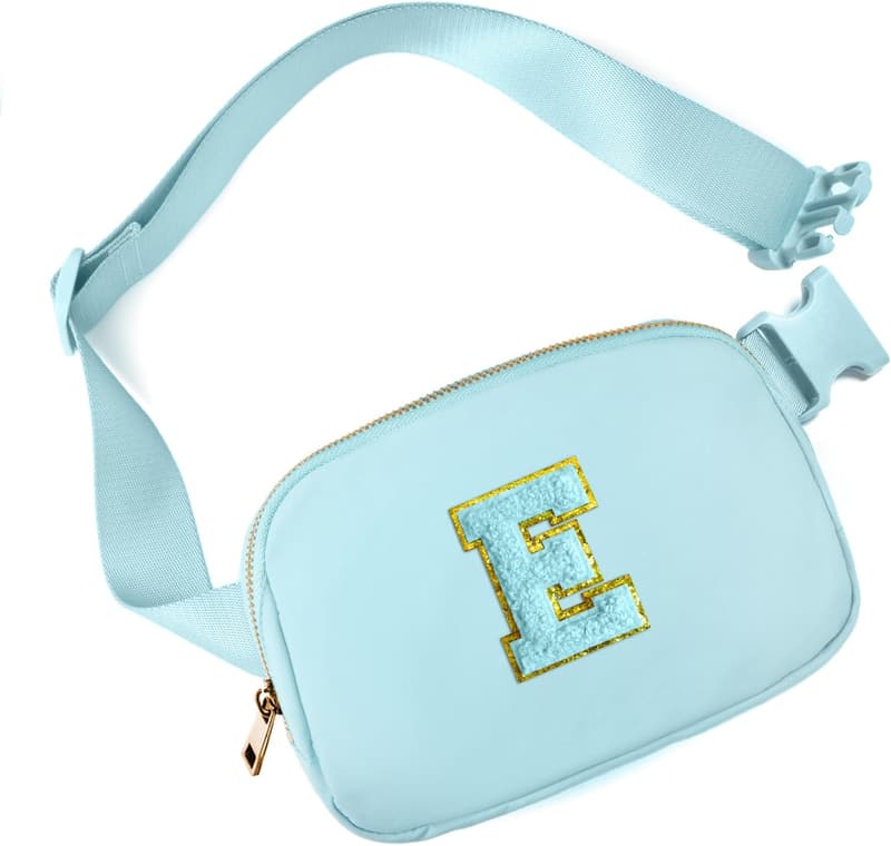 Personalized Initial Letter Belt Bag for Girls' Birthdays