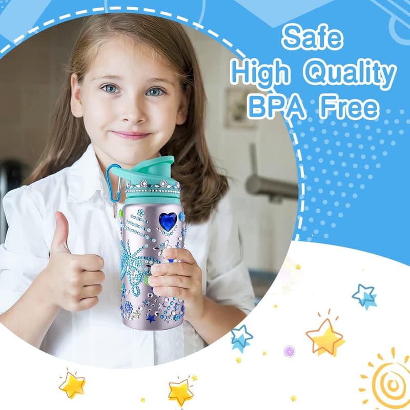 DIY Water Bottle Kit for Girls - Fun Arts & Crafts Birthday Gift