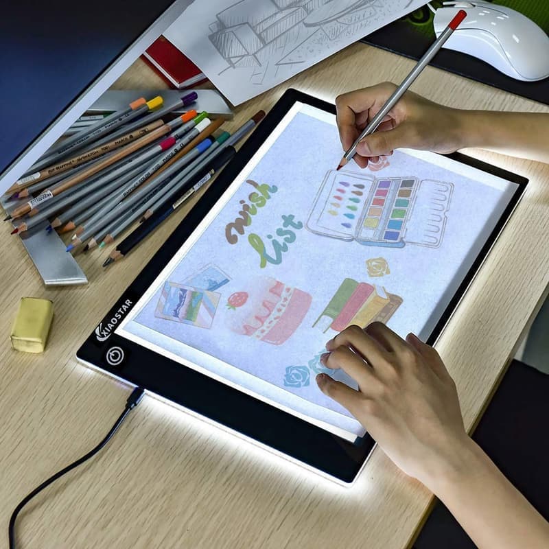 A4 Adjustable Brightness Tracing Board for Artists
