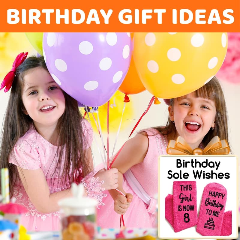 Birthday Gifts: Girls' Socks for Ages 7-9