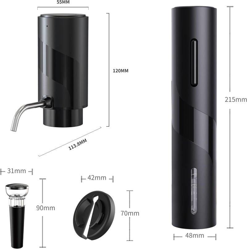 Electric Wine Set | Automatic Corkscrew & Dispenser for Mother's Day