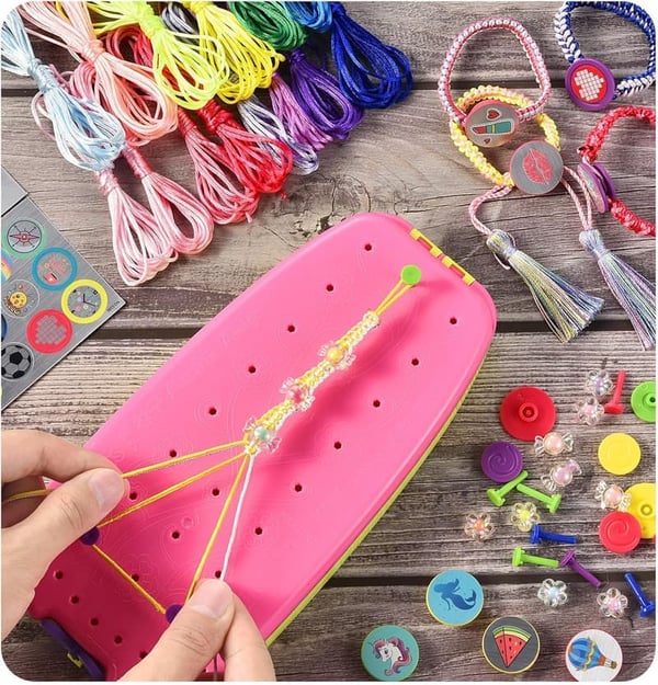DIY Friendship Bracelet Making Kit for Girls Ages 6-12