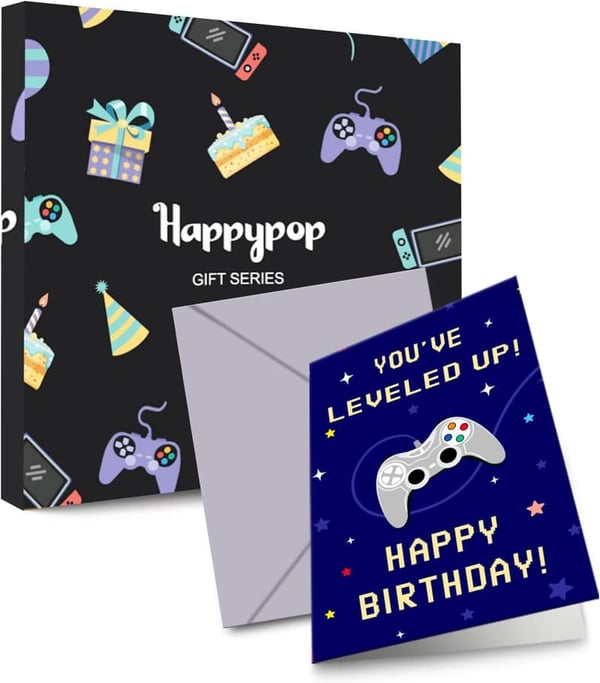 Birthday Socks for Kids 8-12 with Greeting Card