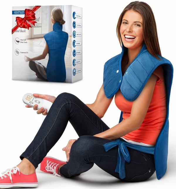 Heating Pad for Neck, Shoulders & Back - Dad Gift for Father's Day