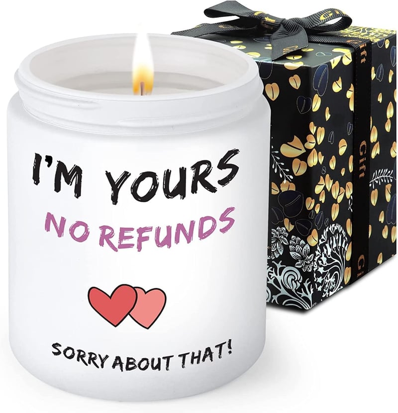 Wife's Romantic Candle Gift for Anniversary or Valentine's Day