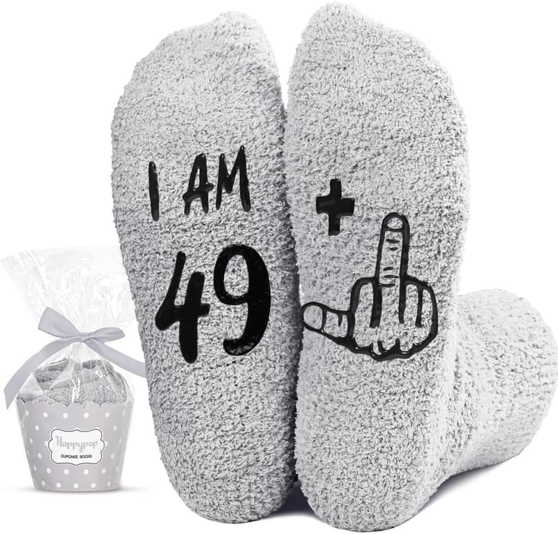 50th Birthday Socks for Men and Women - Fun Gift Idea
