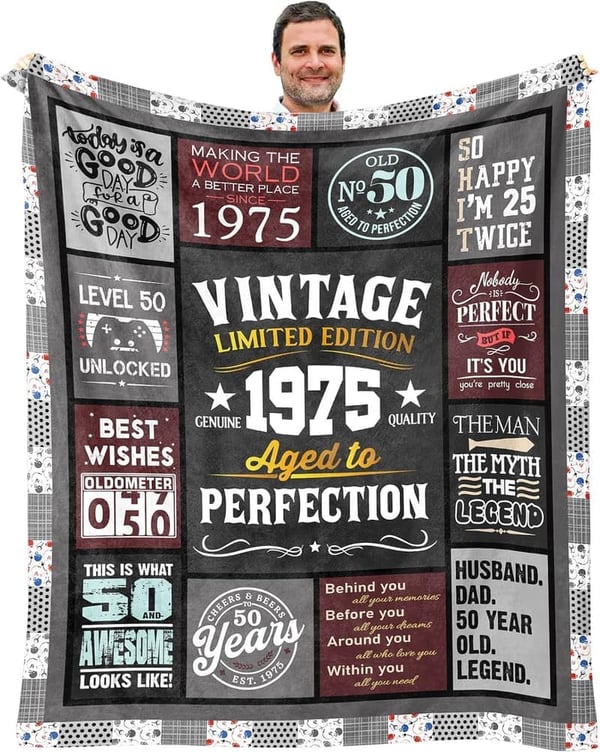 50th Birthday Blanket - 60
