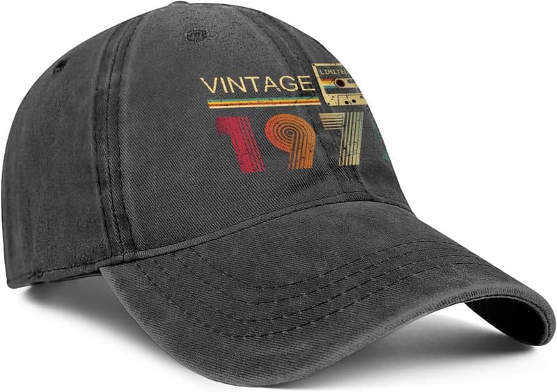 50th Birthday Vintage Baseball Cap for Men & Women
