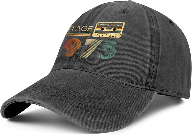 50th Birthday Vintage Baseball Cap for Men & Women