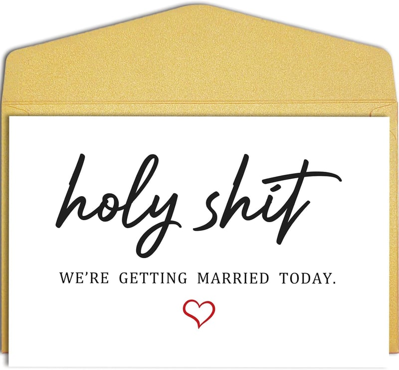 Wedding Day Card for Couples - Funny Vows Greeting Card