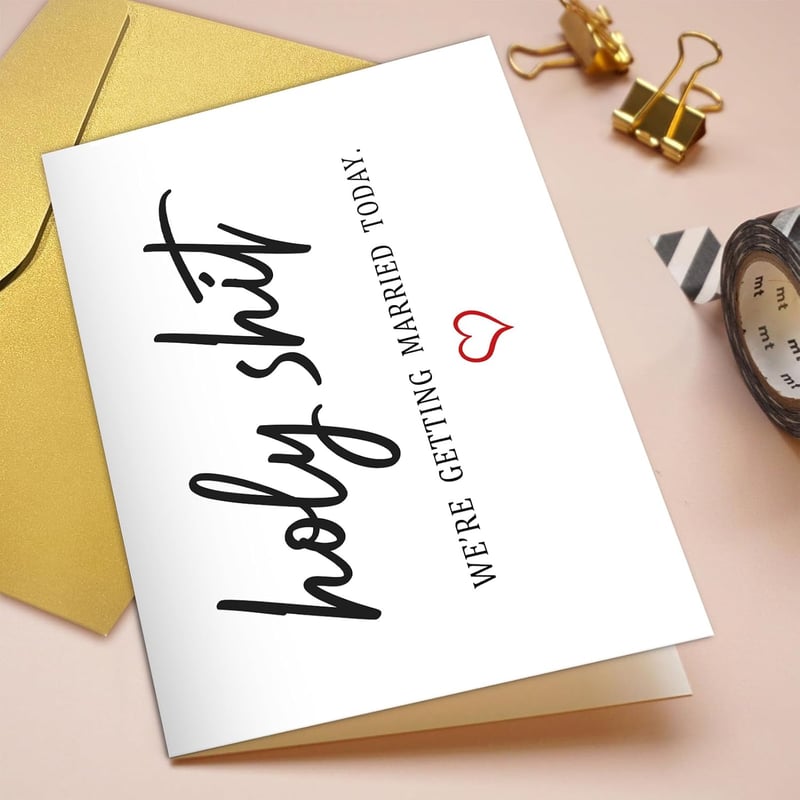 Wedding Day Card for Couples - Funny Vows Greeting Card